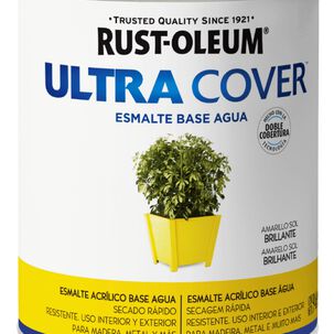Esmalte Al Agua Ultra Cover 946ml Amarillo Sol Rust Oleum